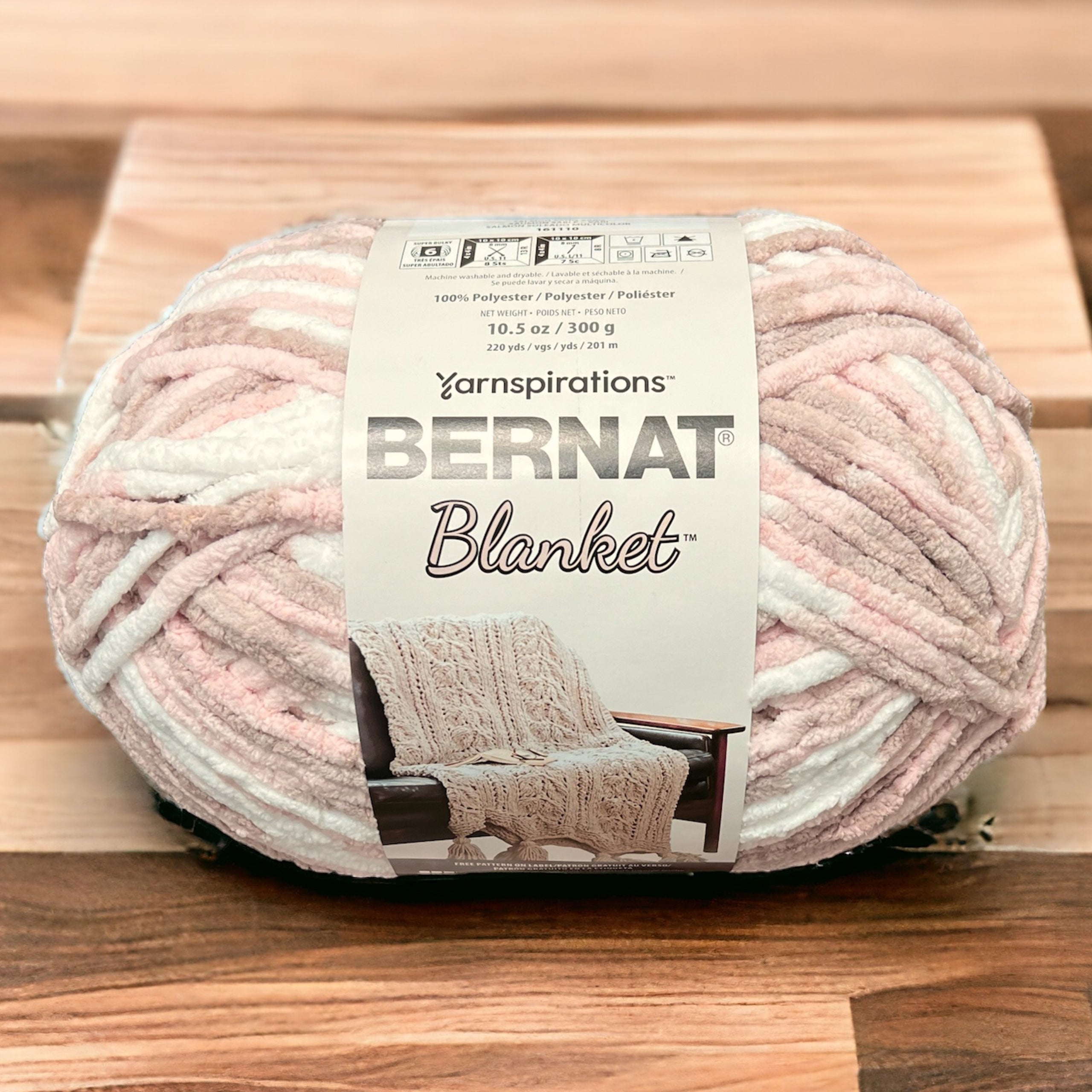 Bernat Blanket Yarn Salmon Sand Variegated Alchemy Boutique