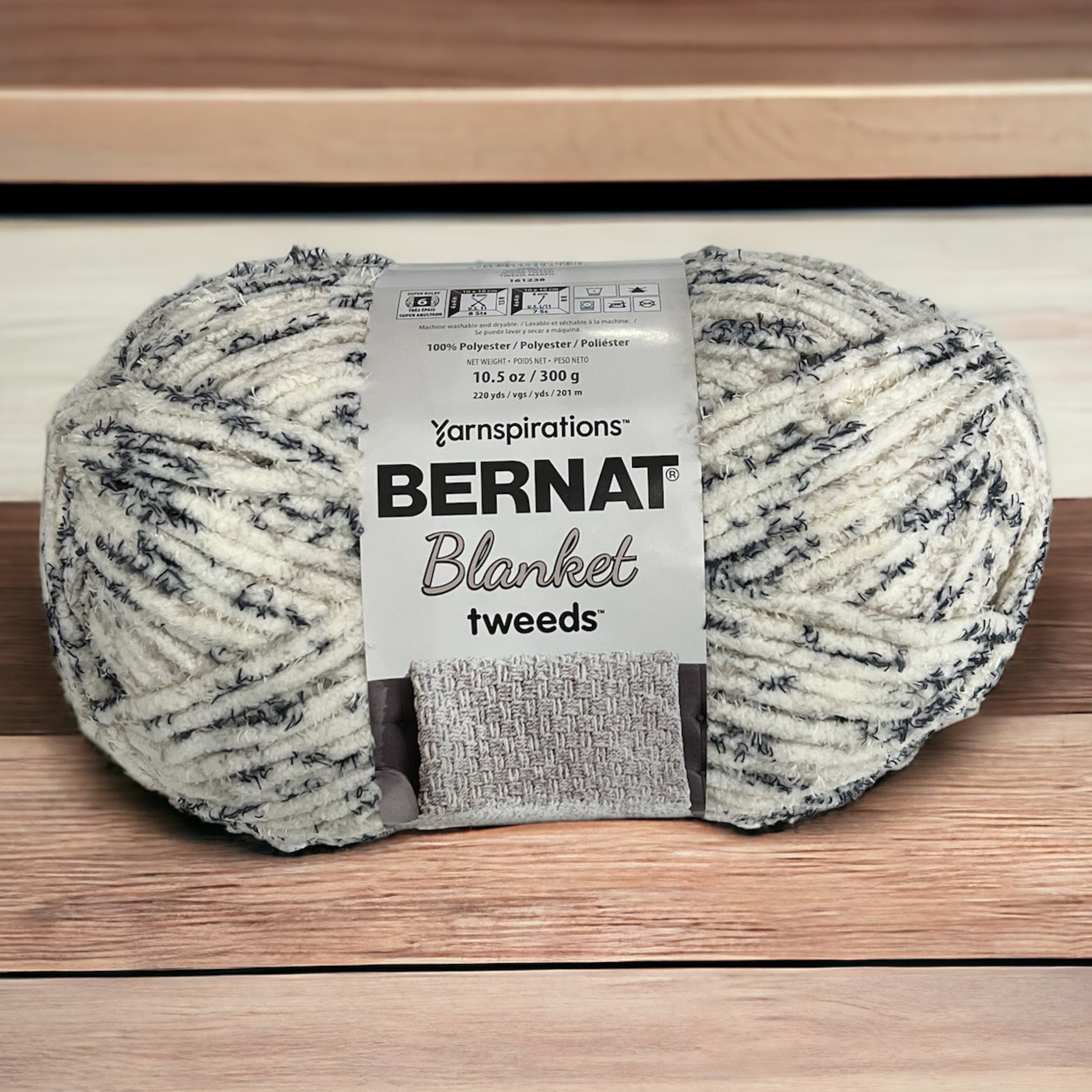 Bernat blanket tweeds ivory tweed online