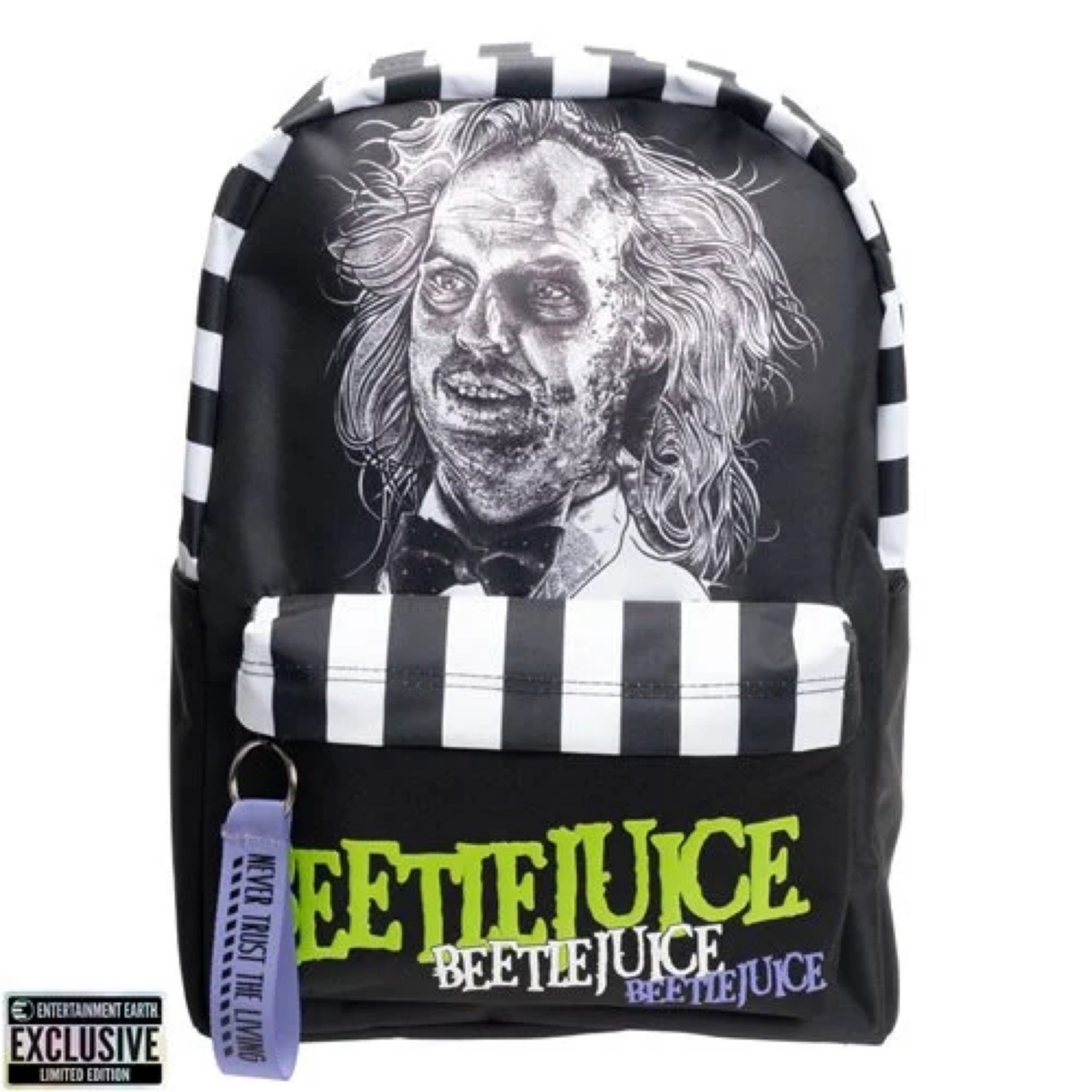 Beetlejuice Striped Backpack
