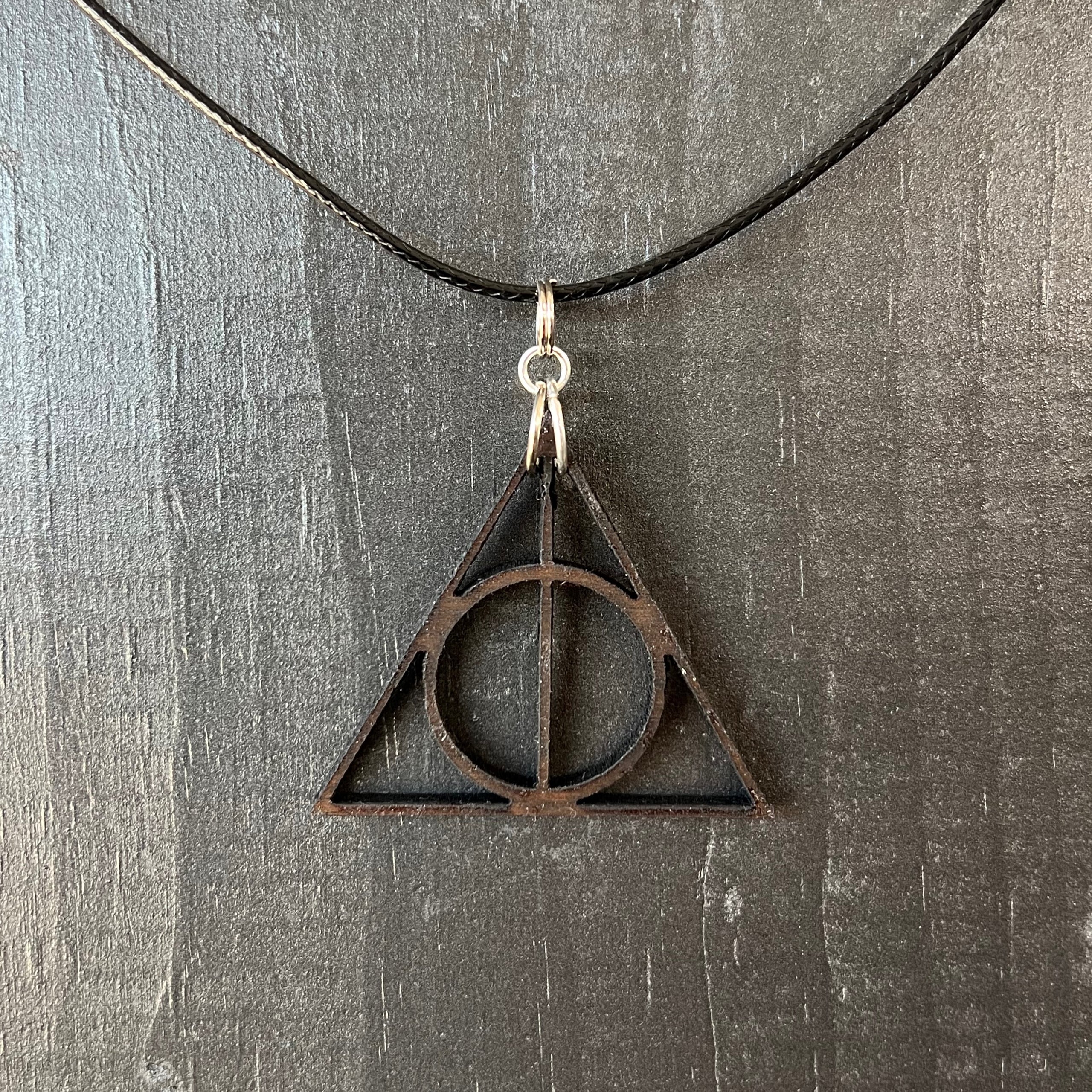 Deathly Hallows Necklace 20 cord Alchemy Boutique